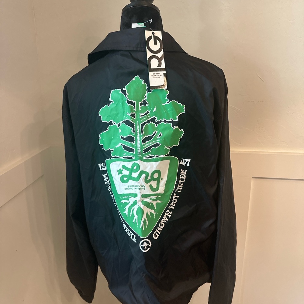 LRG Black and Green Windbreaker‎